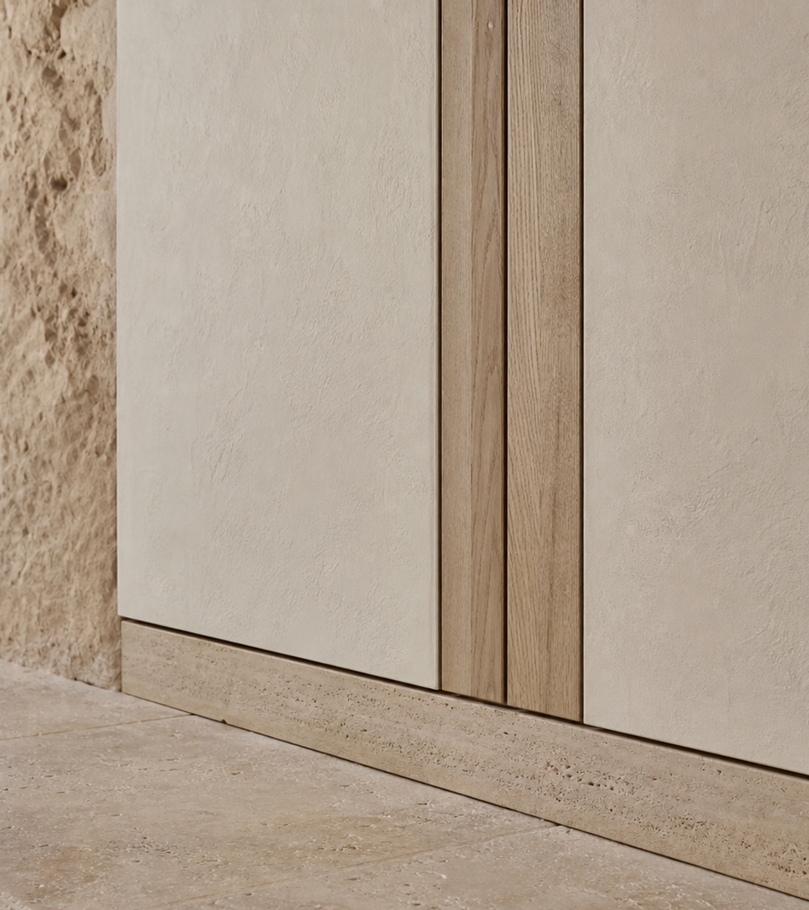 Fadior Onyx Wardrobe Suite with Mediterranean Dressing Gallery — close-up of stainless steel finish and hardware detail