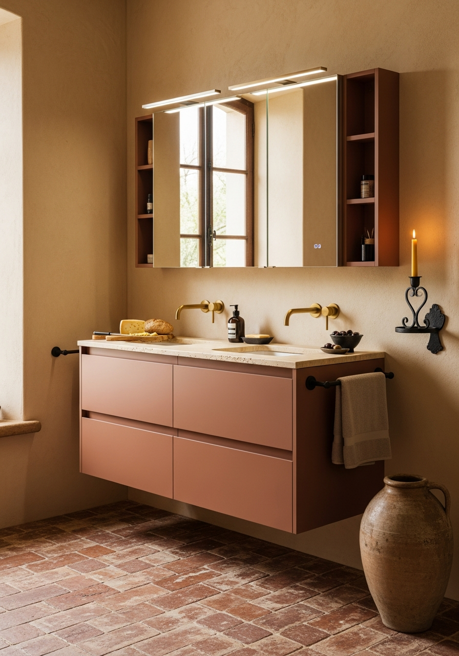 Fadior Acqua Bath and Vanity Suite — interior room context showing cabinet integration