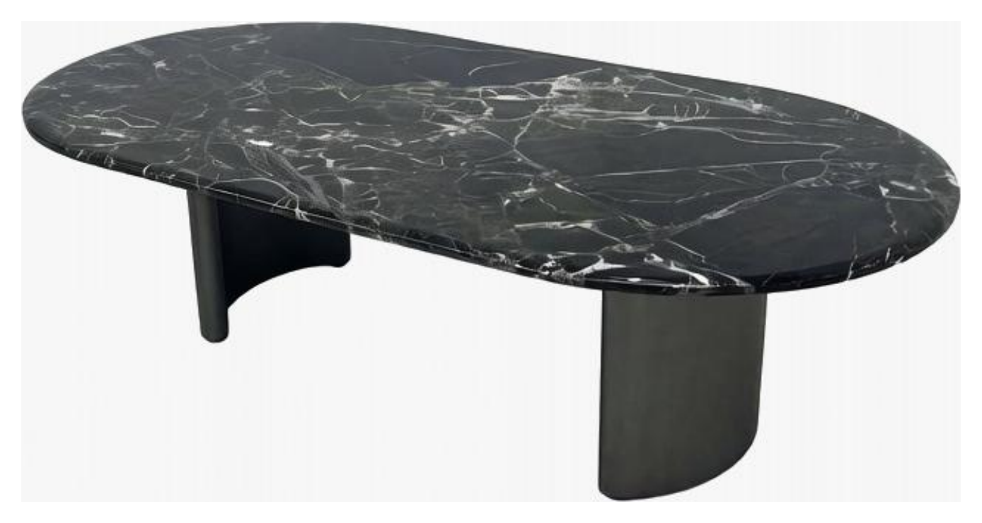 Mesa de centro con tapa de piedra vista del producto