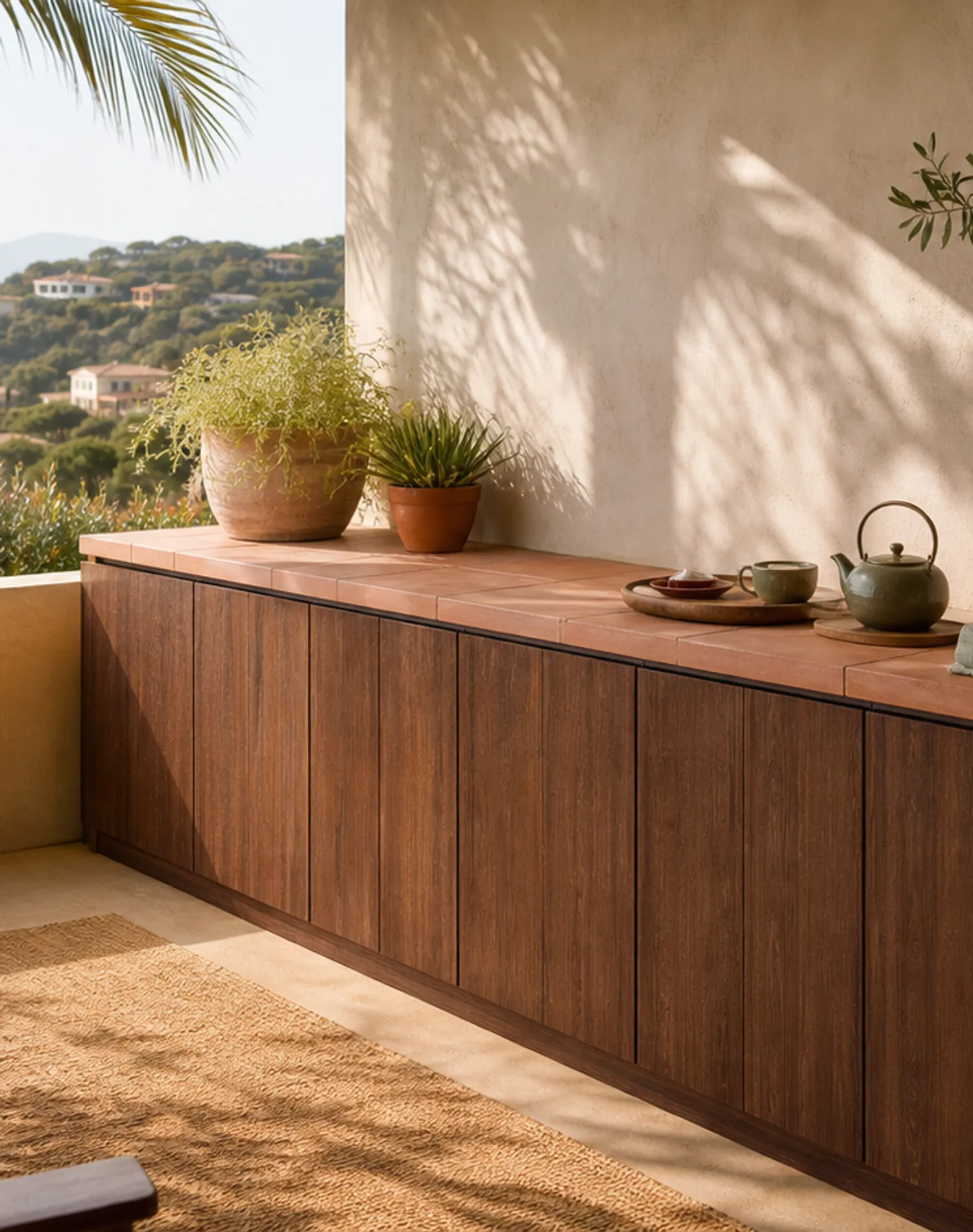 Suite de Balcón Cannes con Área de Té de Terracota estudio de adaptación