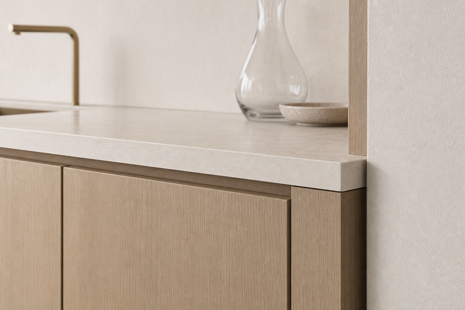 Fadior Cru Architectural Cellar Service Wall — close-up of stainless steel finish and hardware detail