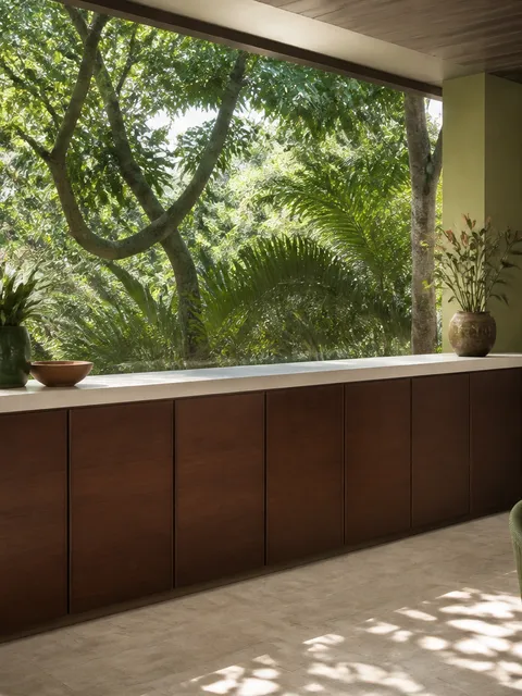Fadior Aurora Balcony Suite with Shaded Service Ledge — 304 stainless steel balcony system, front view