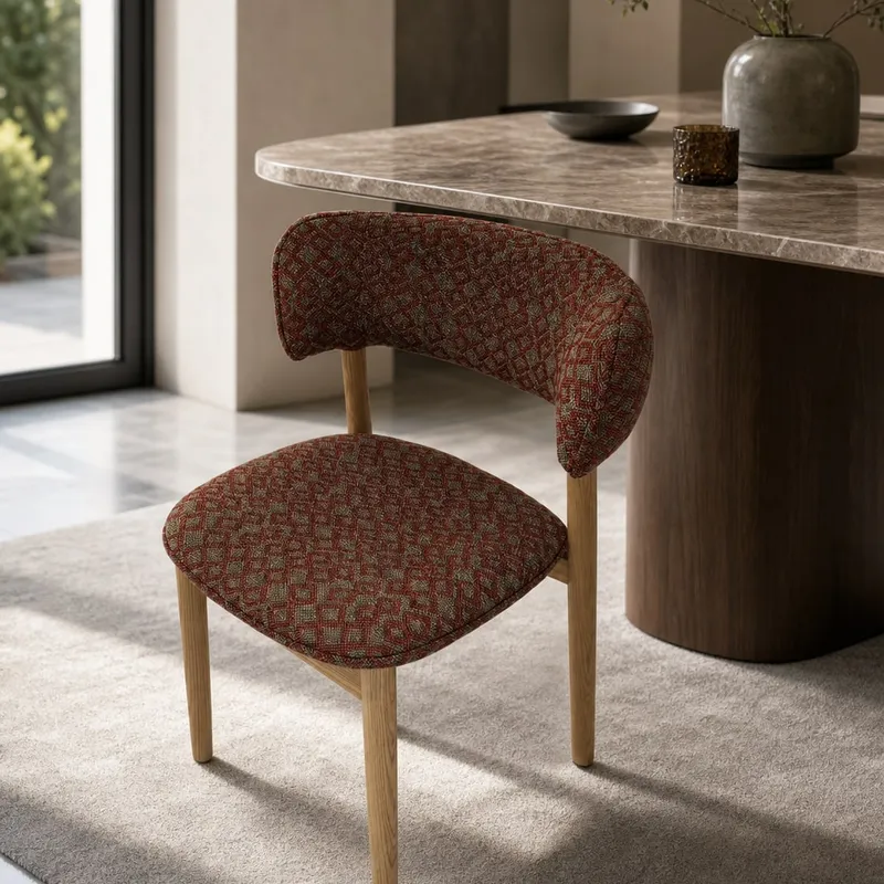 Ash Wood Leg Dining Chair