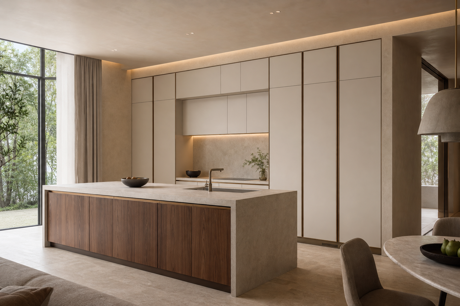 Fadior Atelier Kitchen Suite with Modular Culinary Wall — interior room context showing cabinet integration