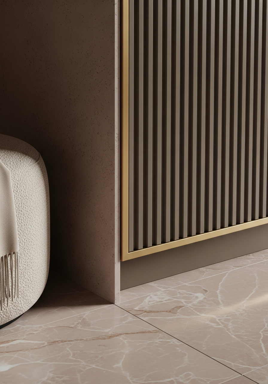 Fadior Archetype Shoe Cabinet — close-up of stainless steel finish and hardware detail