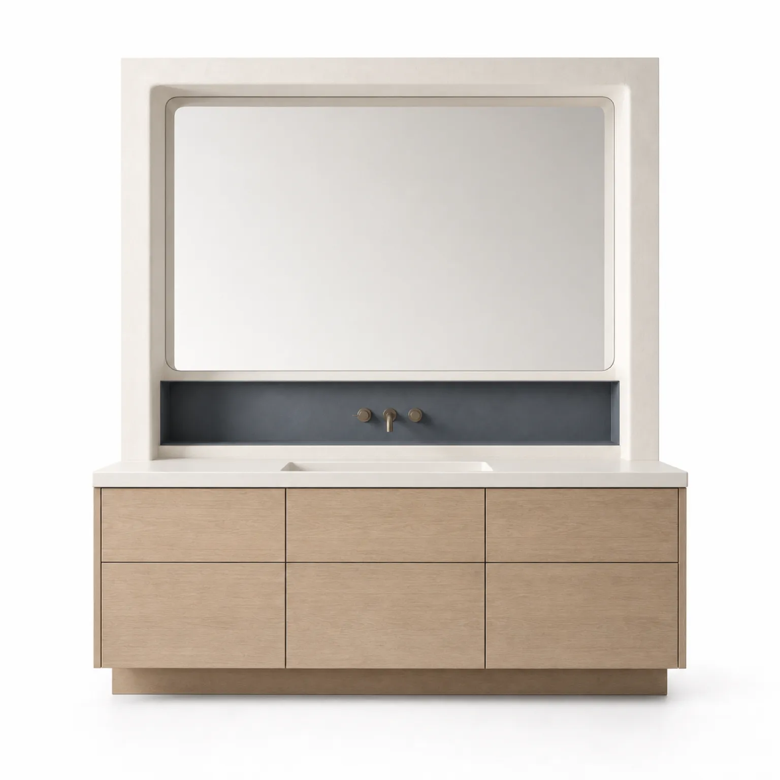 Suite de Tocador Voyage Bath con Nicho de Lavabo Soft Slate vista principal