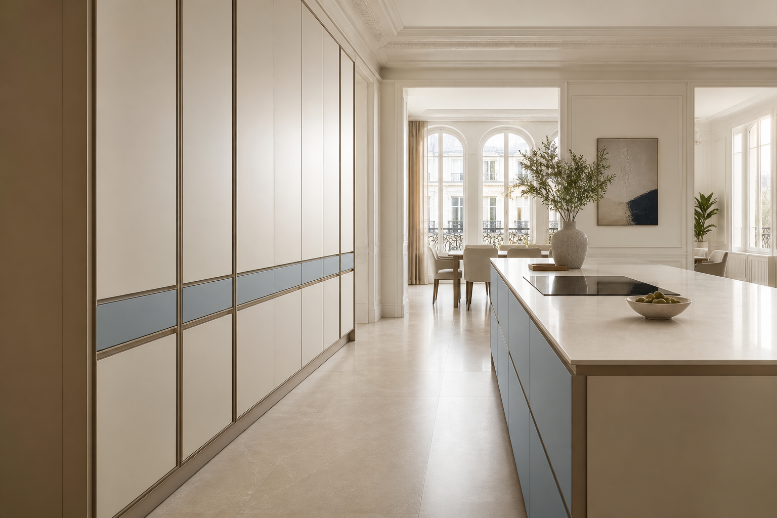 Fadior Riviera Desert Climate Service Core — interior room context showing cabinet integration