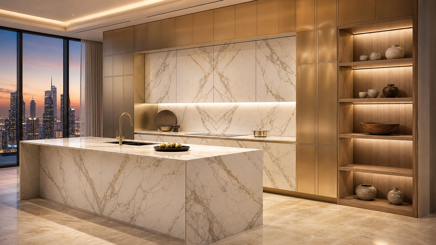 Fadior Atelier Kitchen Suite with Volume-Matched Chef Wall — lifestyle setting with natural light and residential styling