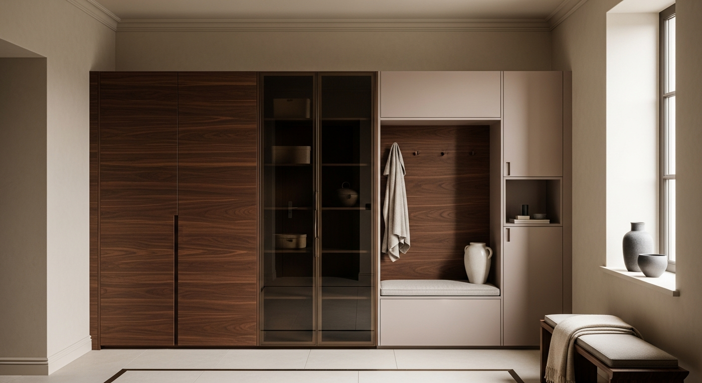 Fadior Archetype Entryway Console — lifestyle setting with natural light and residential styling