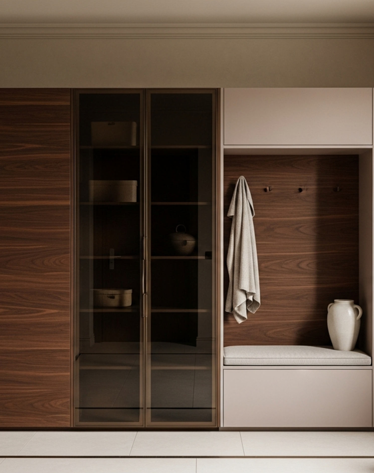 Fadior Archetype Entryway Console — lifestyle setting with natural light and residential styling