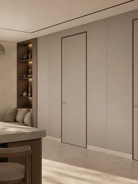 Suite de Puerta Interior Alabaster con Pared de Paso Flexible
