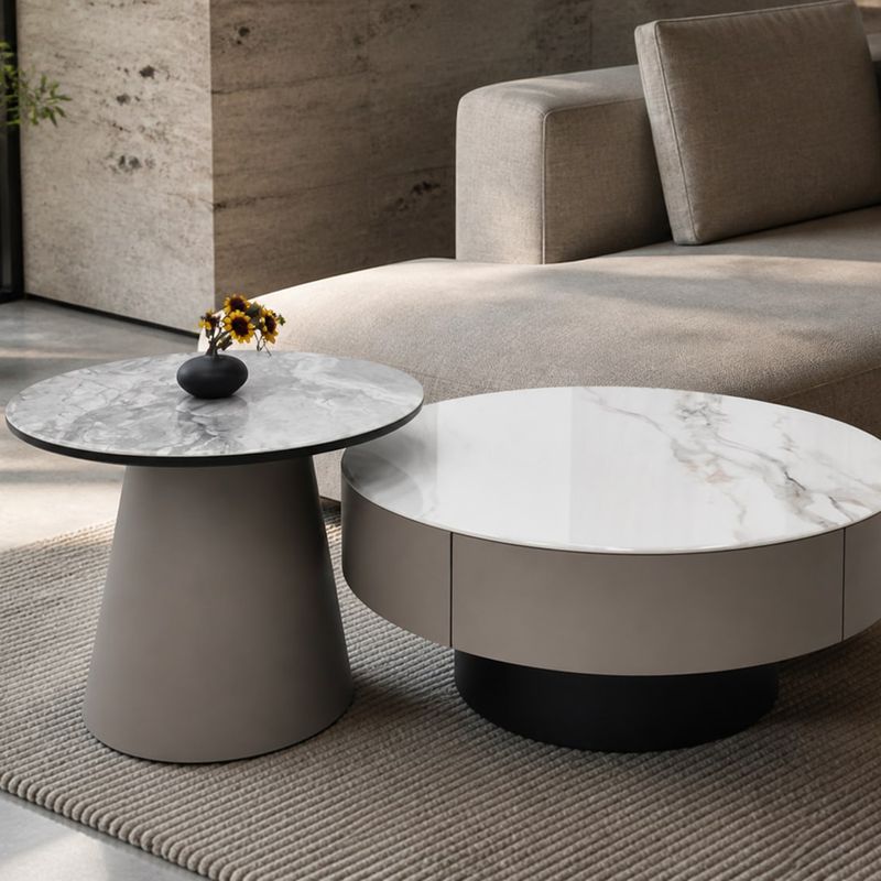 Side Table (Lacquer finish) styled in a FADIOR HOME interior setting
