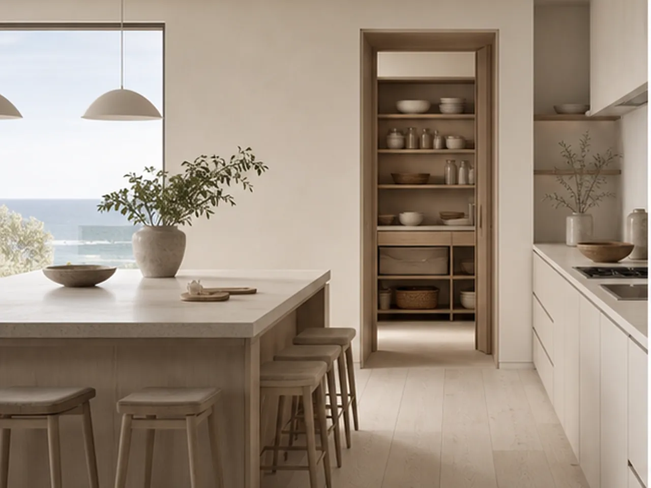 Diseño de despensa para cocinas de lujo: almacenamiento, preparación y flujo — editorial de Fadior sobre mobiliario en acero inoxidable 304