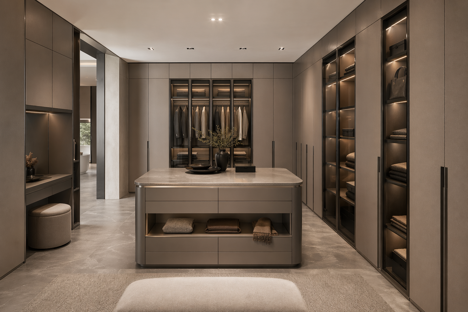 Fadior Brera Wardrobe Suite — interior room context showing cabinet integration