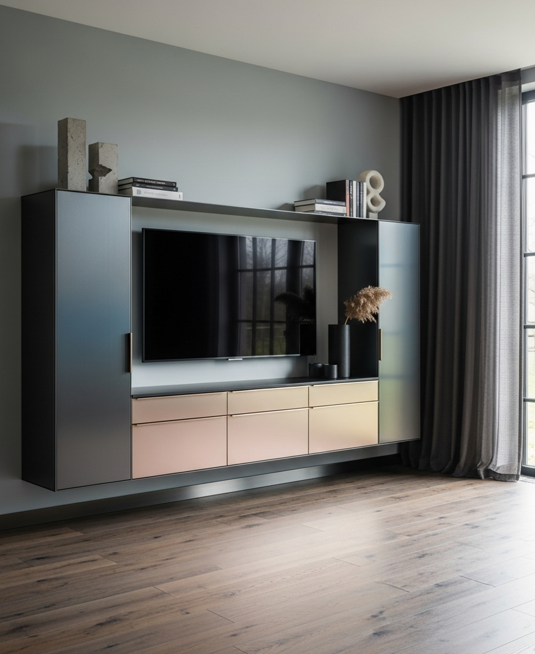 Fadior Essence Living Room Suite — 304 stainless steel living room system, front view