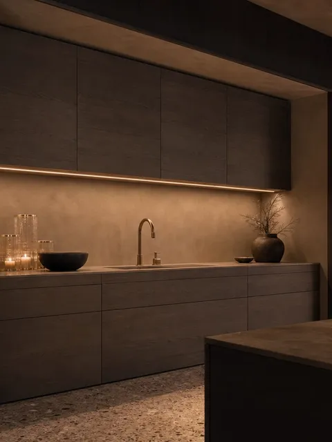 Fadior Meridian Kitchen Suite with Shower Sphere Prep Sanctuary — 304 stainless steel kitchen system, front view