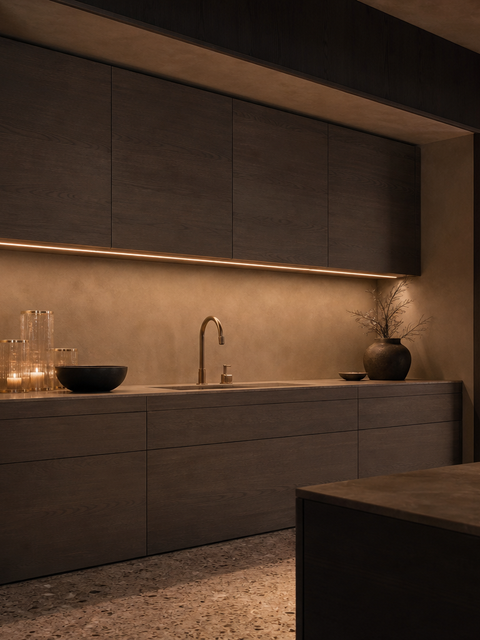 Fadior Meridian Kitchen Suite with Shower Sphere Prep Sanctuary — 304 stainless steel kitchen system, front view