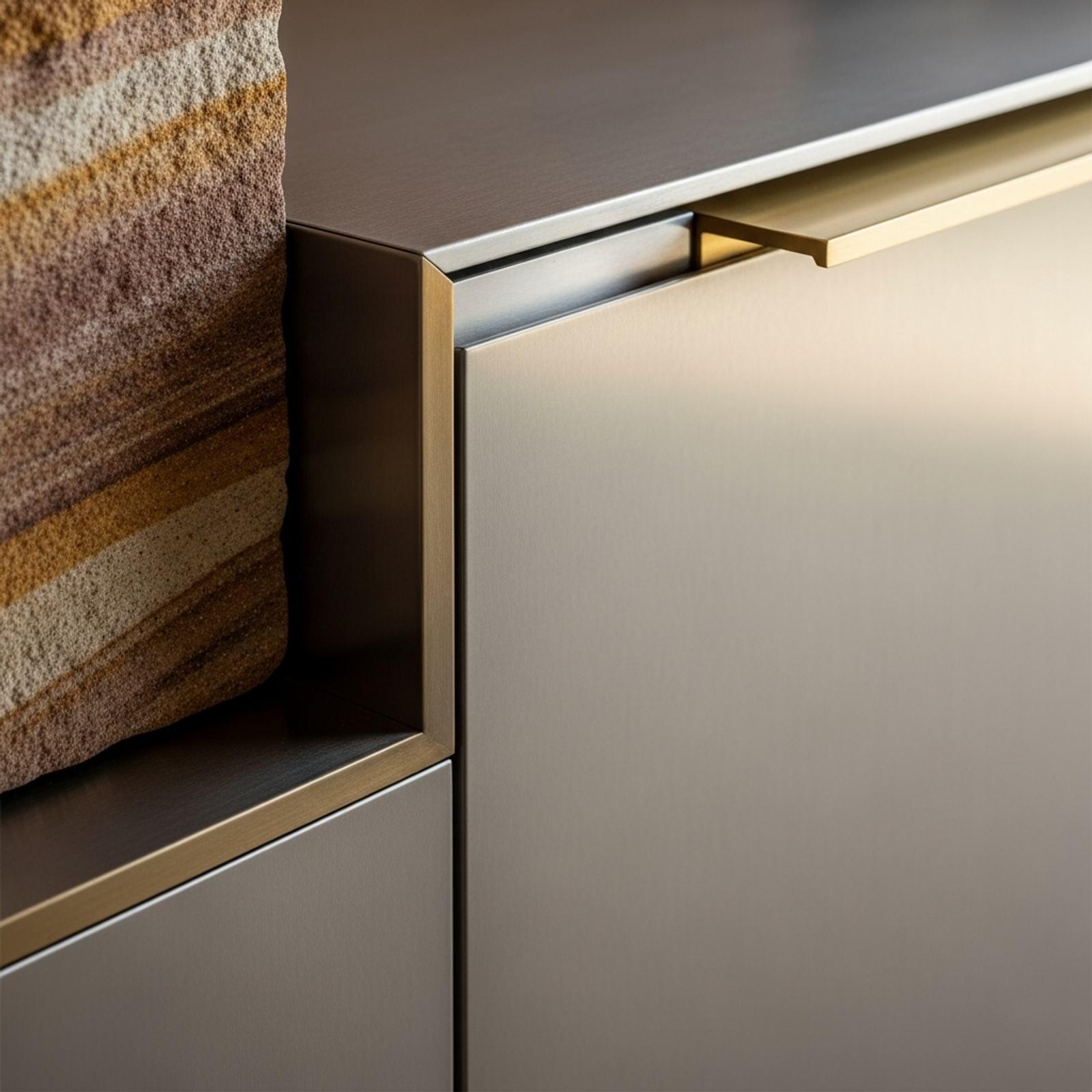 Fadior Cape Town Mountain Villa — close-up of stainless steel finish and hardware detail