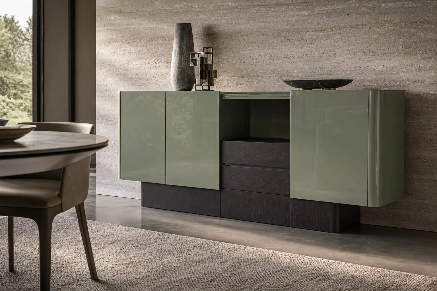 White Oak Lacquered Sideboard