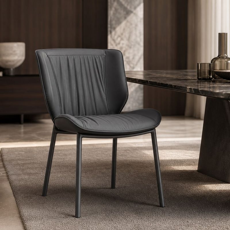 Dining Chair (Carbon steel) styled in a FADIOR HOME interior setting