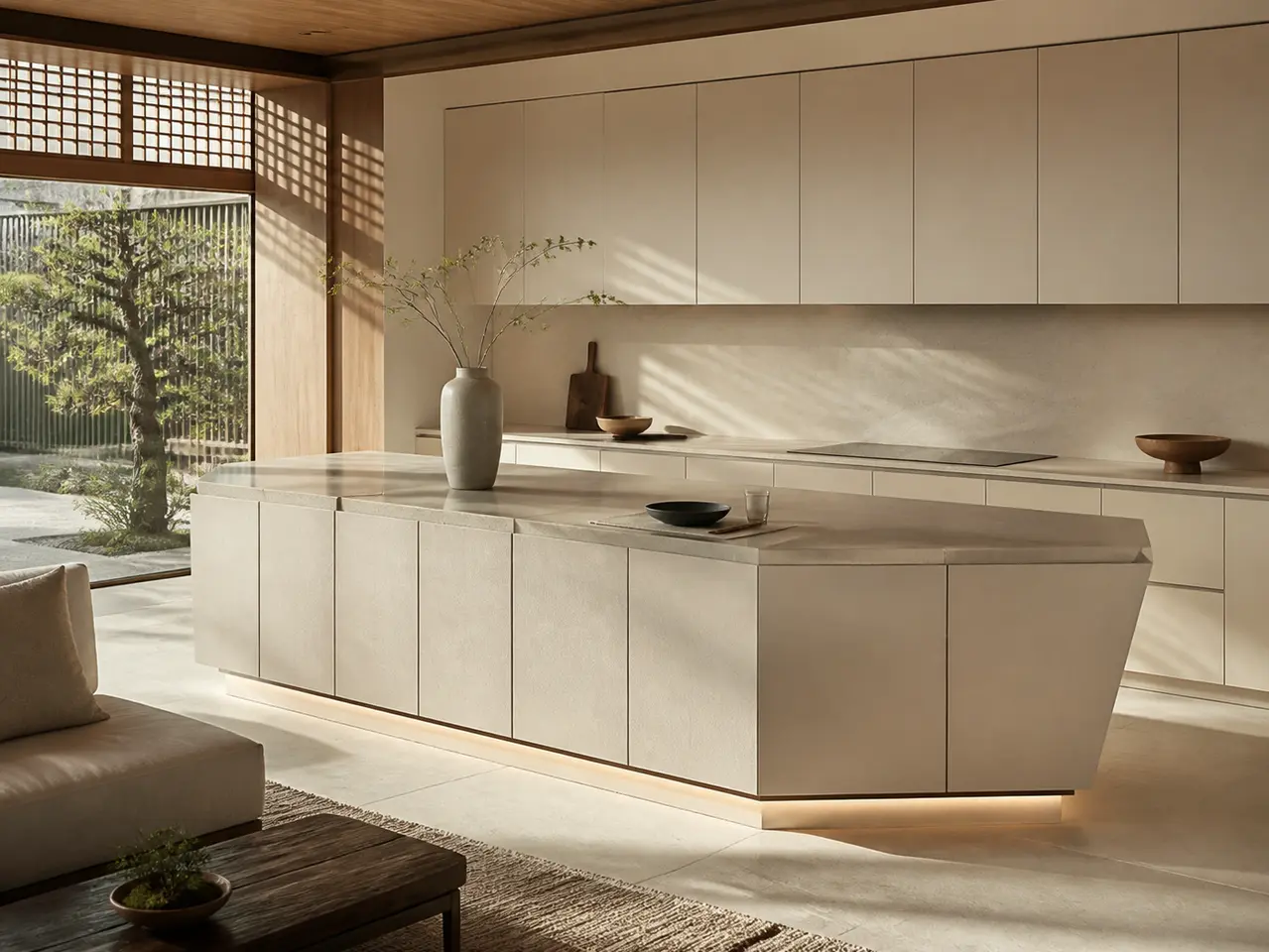 Fadior Terrena Kitchen Suite with Compass Point Island - custom 304 stainless steel kitchen cabinetry with residential finishes, storage planning, and daily workflow