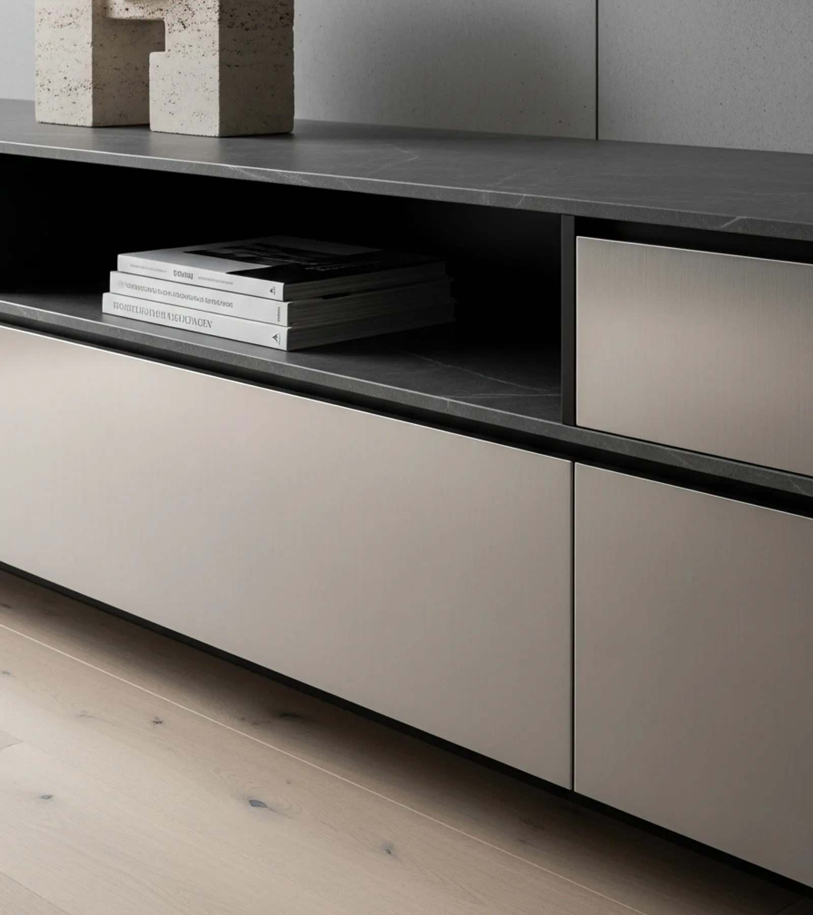 Suite de Sala de Estar Essence acabado y detalle