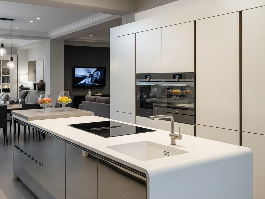 Fadior Abyss Kitchen Suite — 304 stainless steel kitchen system, front view