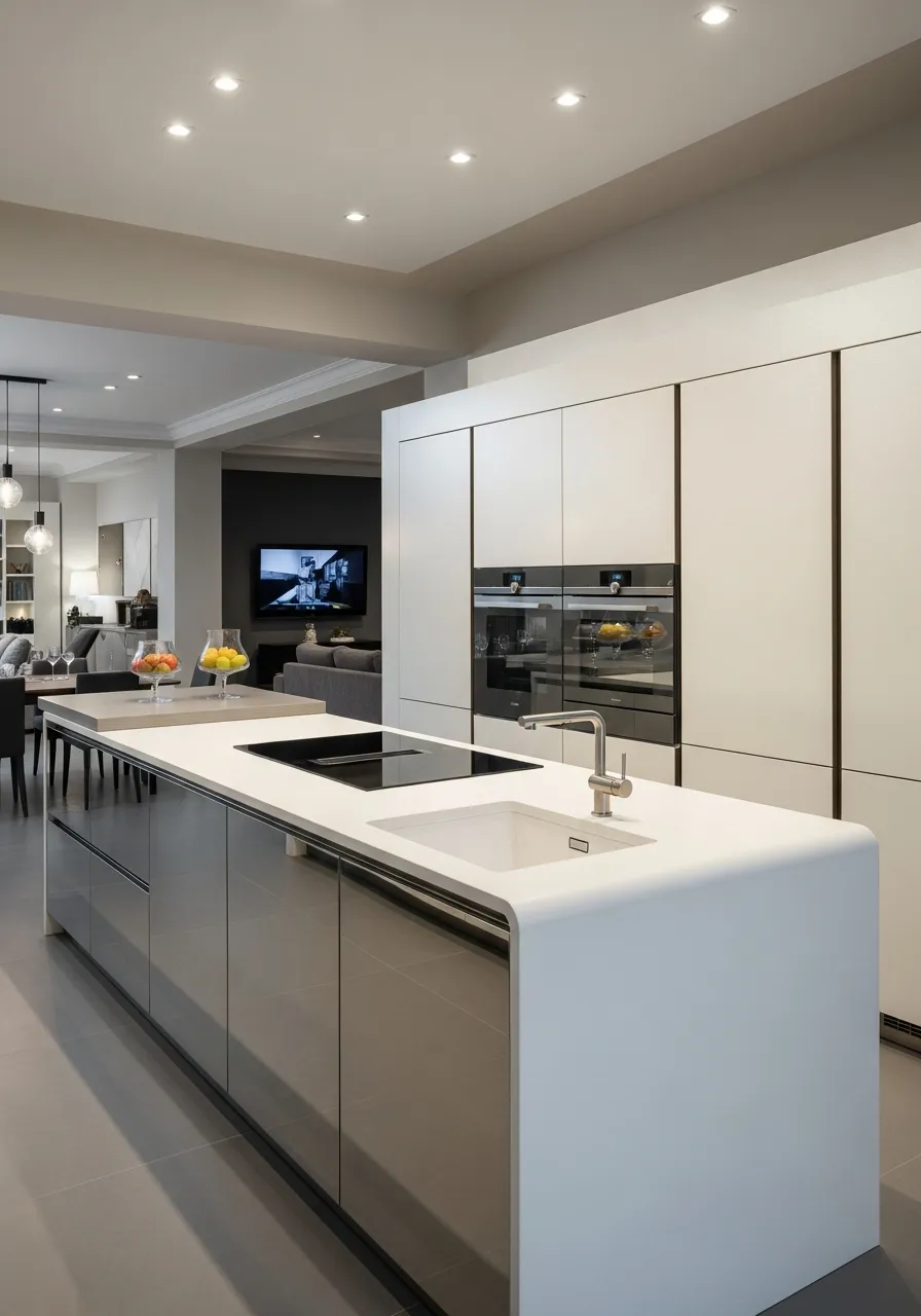 Fadior Abyss Kitchen Suite — 304 stainless steel kitchen system, front view