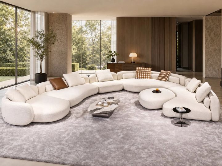 Modern Sofa styled in a FADIOR HOME interior setting
