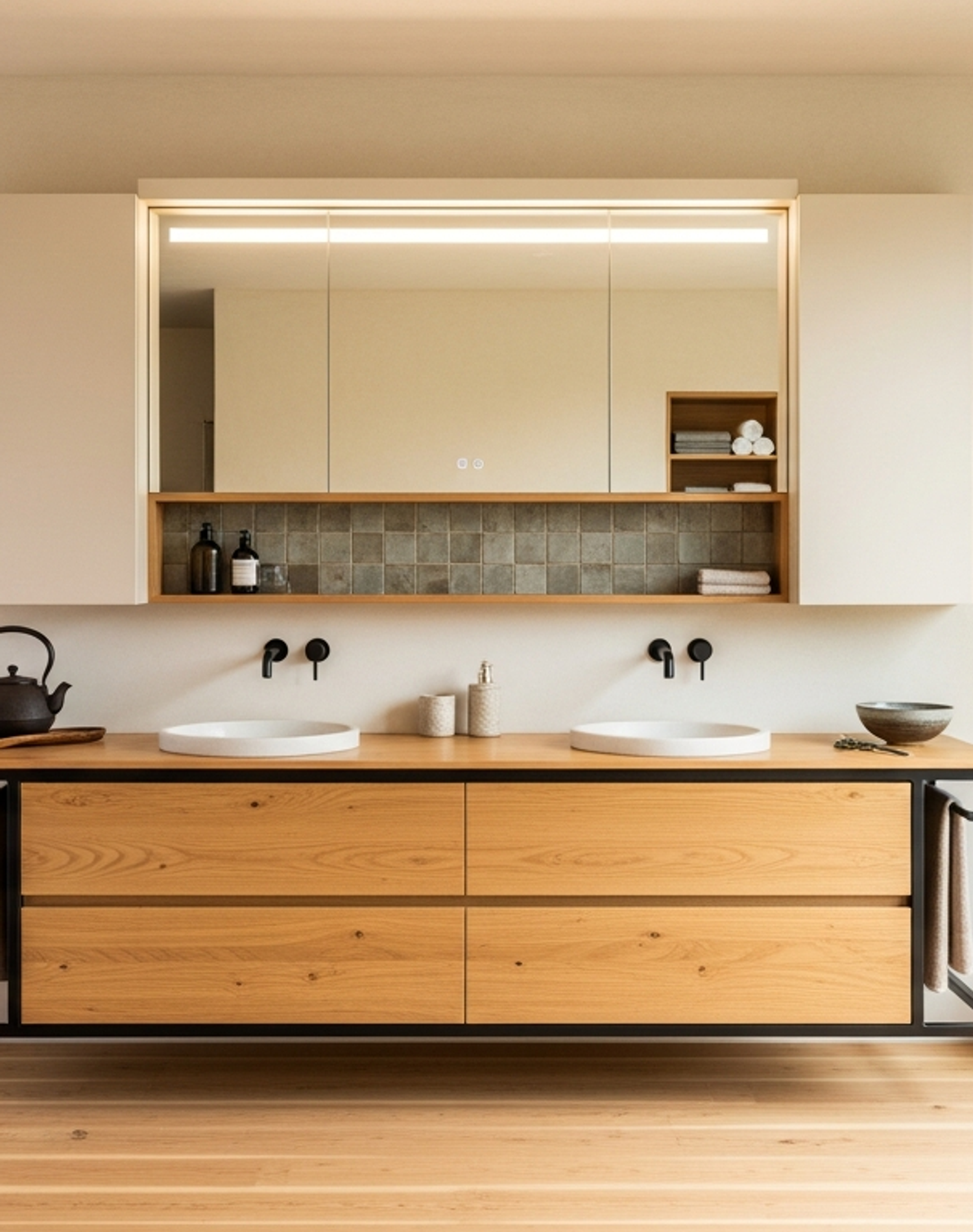 Fadior Acqua Bath and Vanity Suite — lifestyle setting with natural light and residential styling