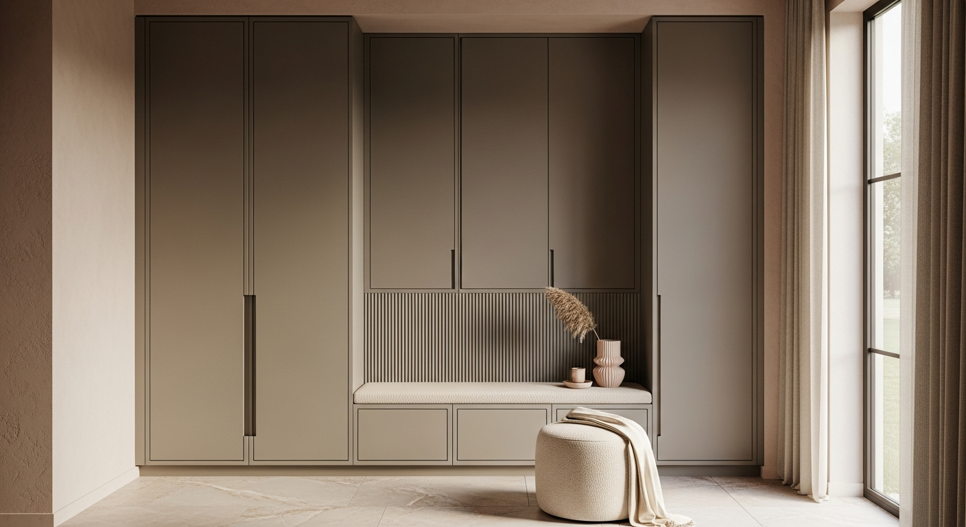 Fadior Archetype Entryway Console — lifestyle setting with natural light and residential styling