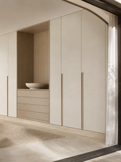 Suite de Armario Canopy con Portal de Tocador en Pergamino