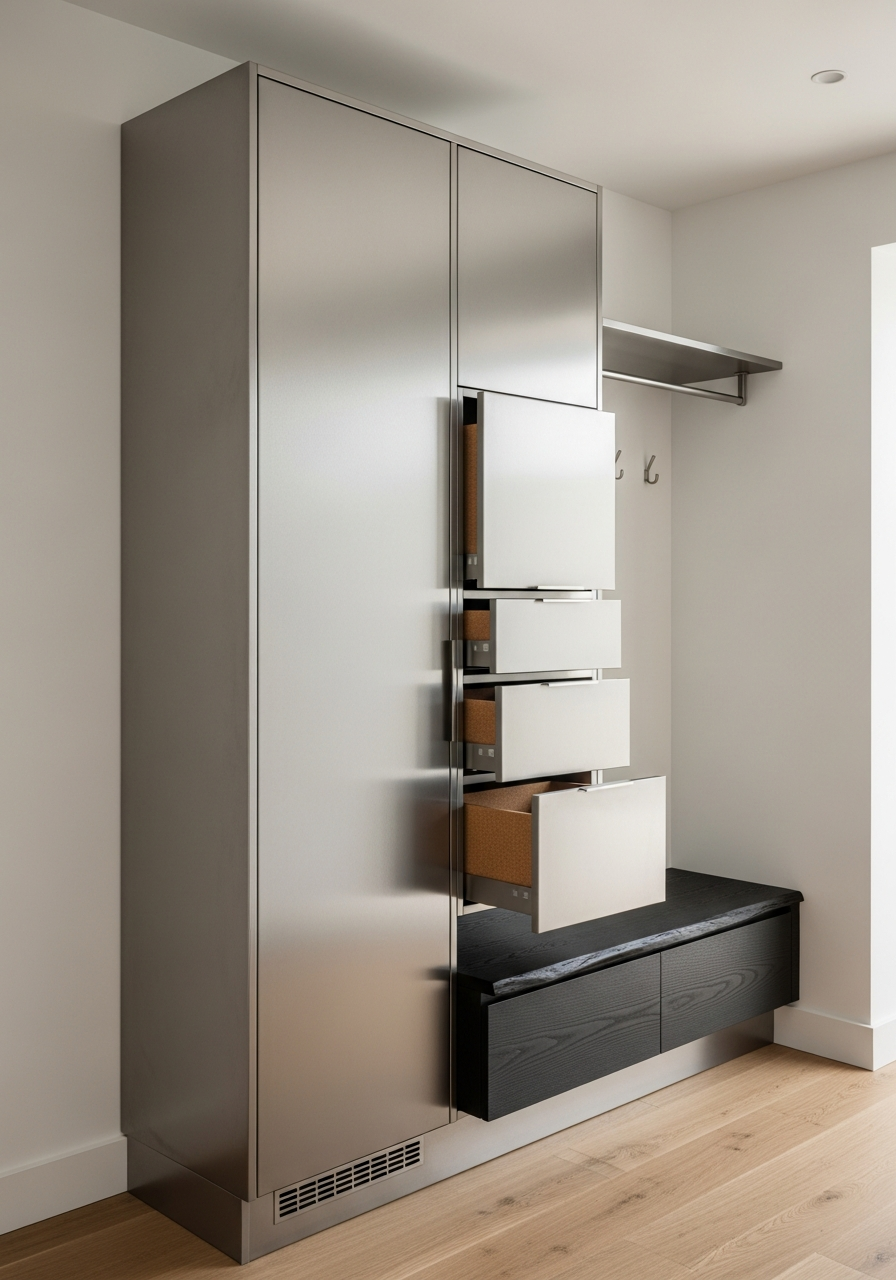 Fadior Archetype Entry Hall Cabinet — interior room context showing cabinet integration