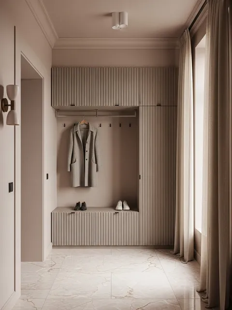 Fadior Archetype Shoe Wardrobe — 304 stainless steel entryway system, front view