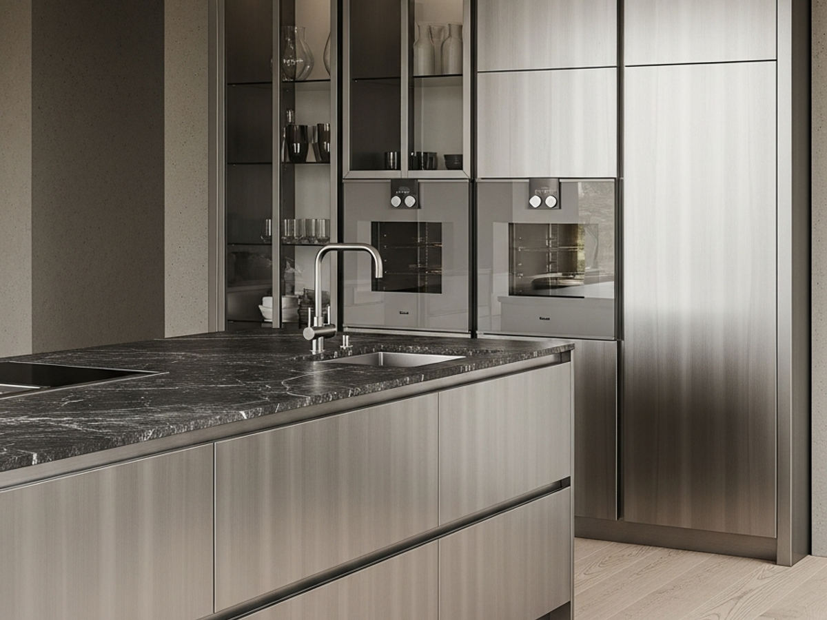 Fadior Abyss Kitchen Suite — 304 stainless steel kitchen system, front view