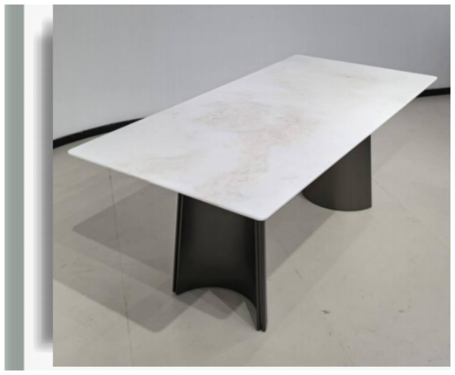 Stone-Top Marble Dining Table 140x80 product photo for FADIOR HOME shop