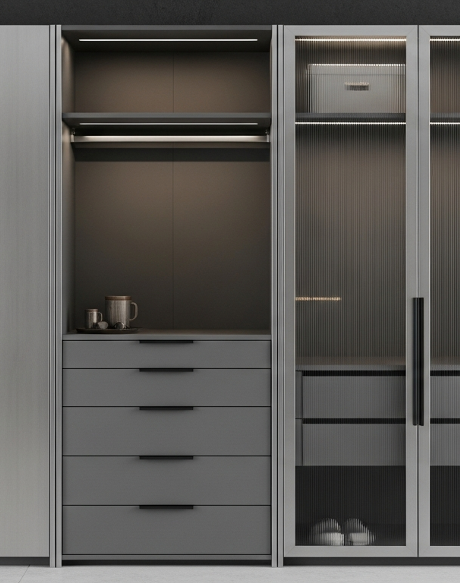 Fadior Brera Wardrobe Suite — lifestyle setting with natural light and residential styling