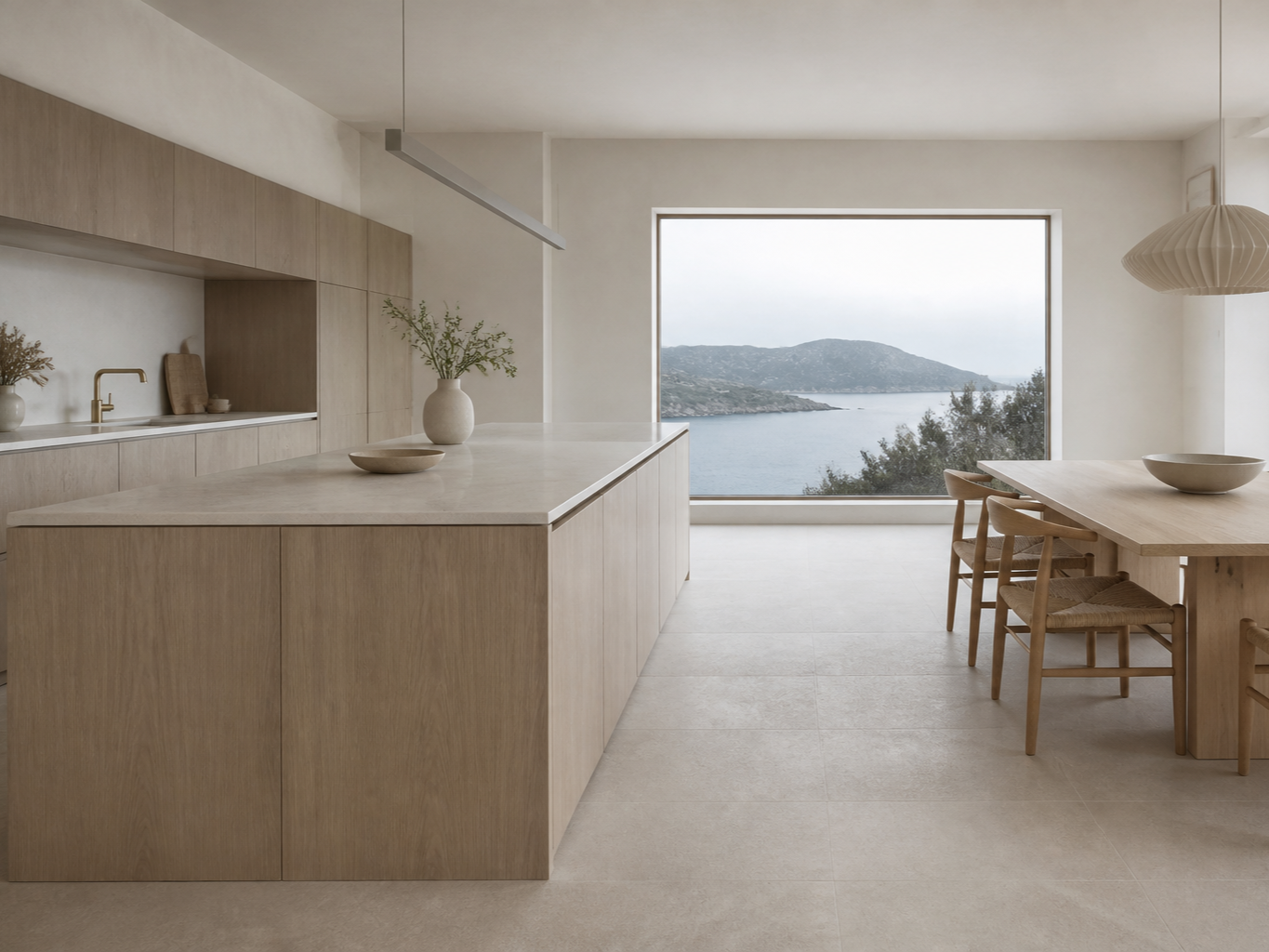 Fadior Terrena Kitchen Suite with Waterpoint Alignment Gallery — interior room context showing cabinet integration