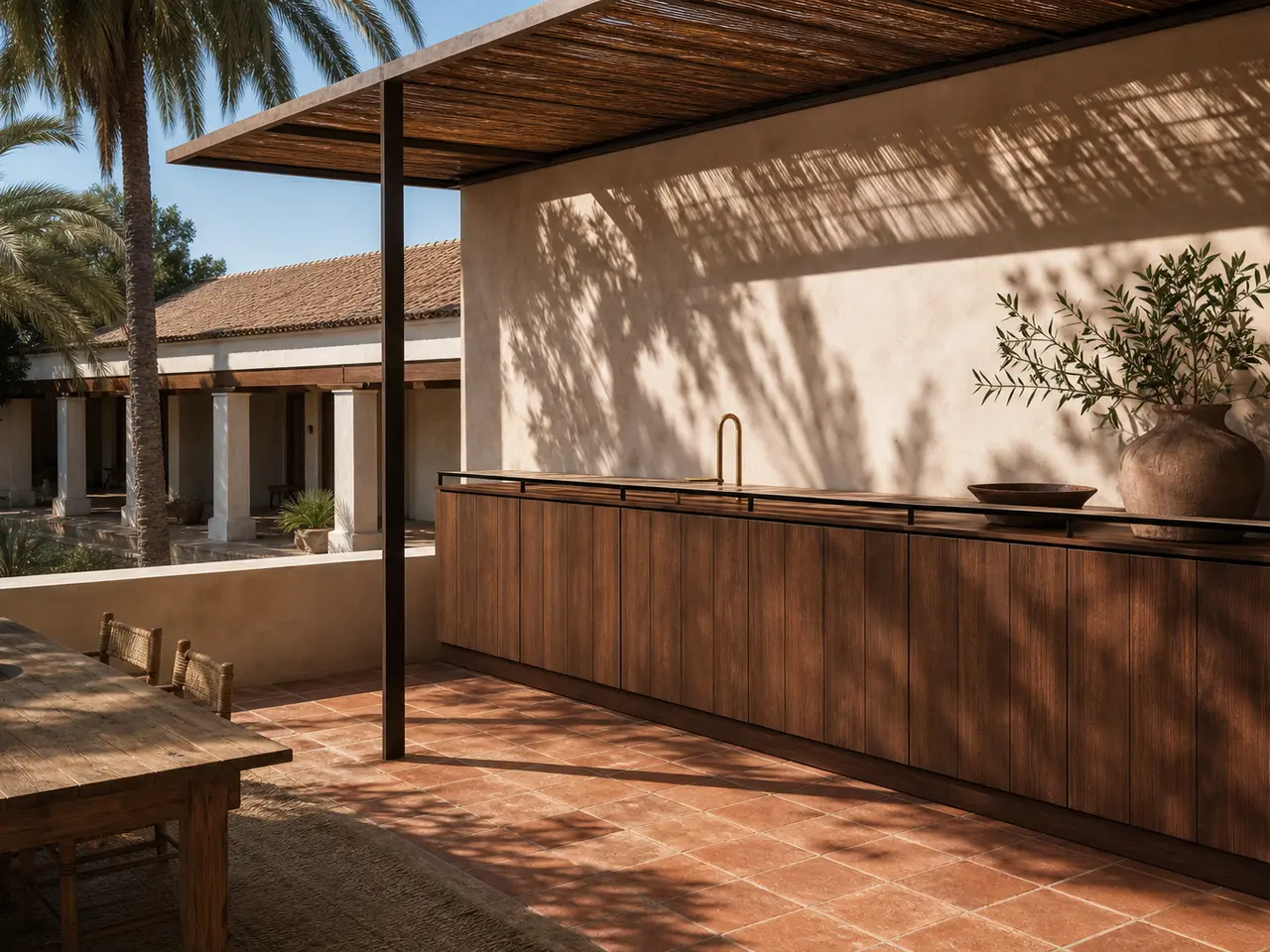 Fadior Dusk Balcony Suite with Canopy Tapline Aperitif Rail — 304 stainless steel balcony system, front view