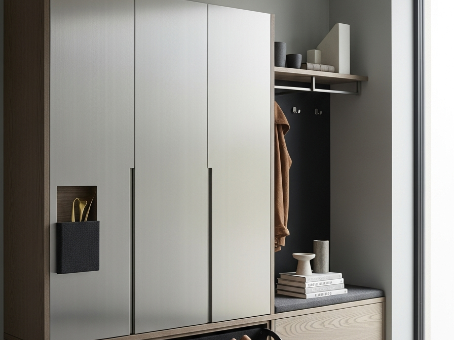 Fadior Archetype Entryway Suite — 304 stainless steel entryway system, front view
