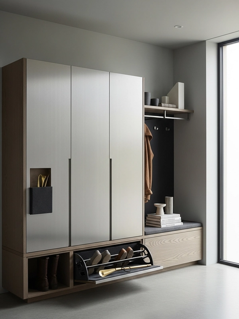Fadior Archetype Entryway Suite — 304 stainless steel entryway system, front view