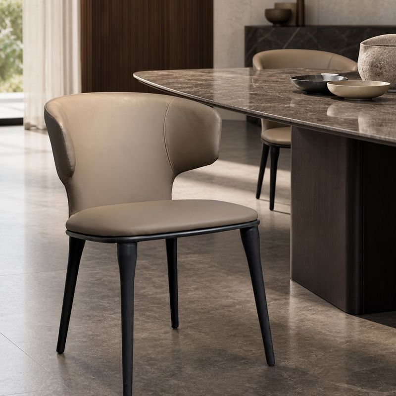 Dining Chair (Carbon steel) styled in a FADIOR HOME interior setting