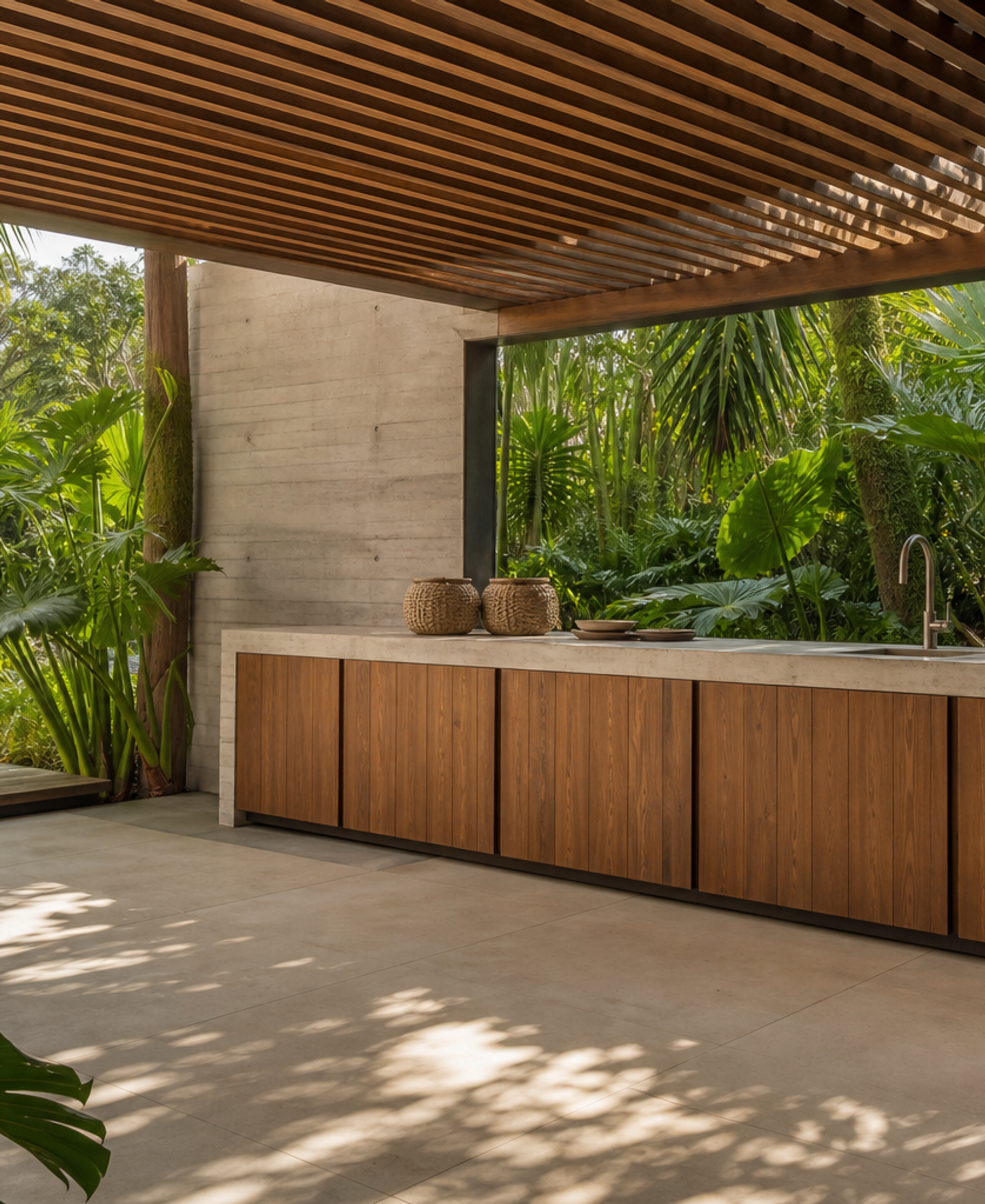 Fadior Horizon Outdoor Kitchen Suite with Diamond Rinse Terrace Bar — 304 stainless steel outdoor kitchen system, front view