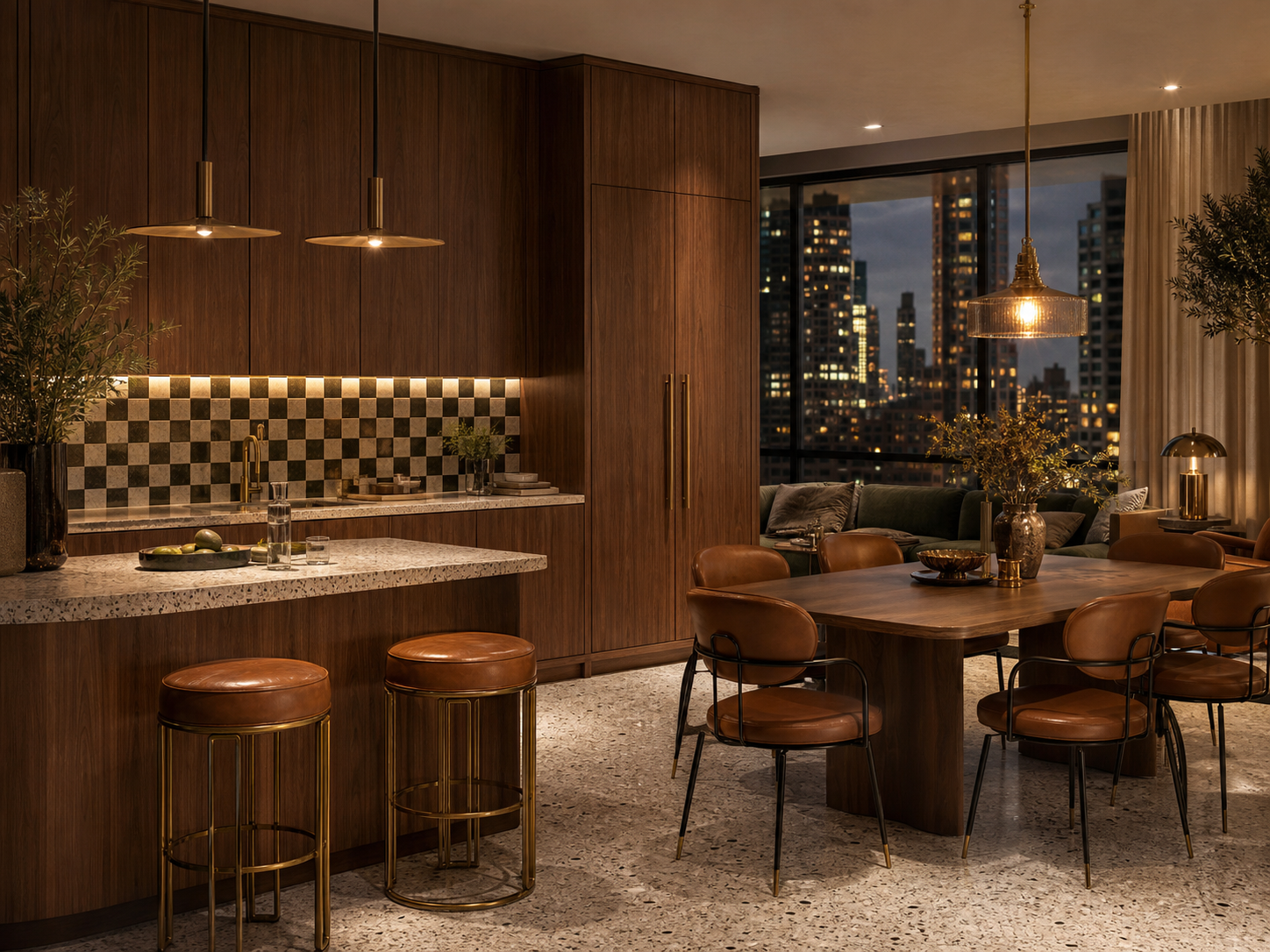 Fadior Forge Kitchen Suite with GCC Specification Spine — interior room context showing cabinet integration