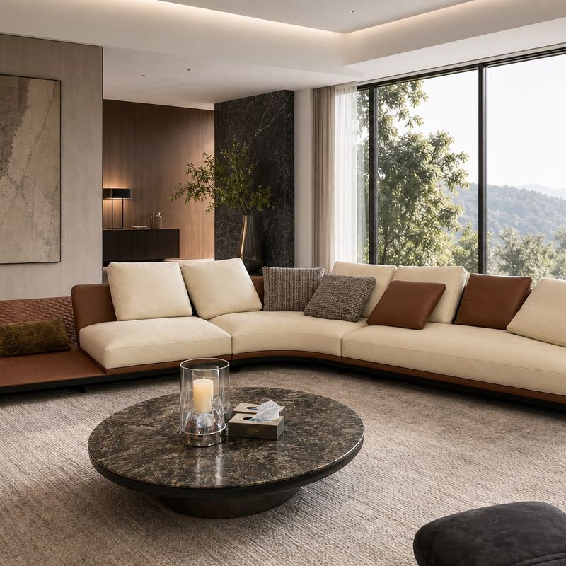 Modern Sofa styled in a FADIOR HOME interior setting