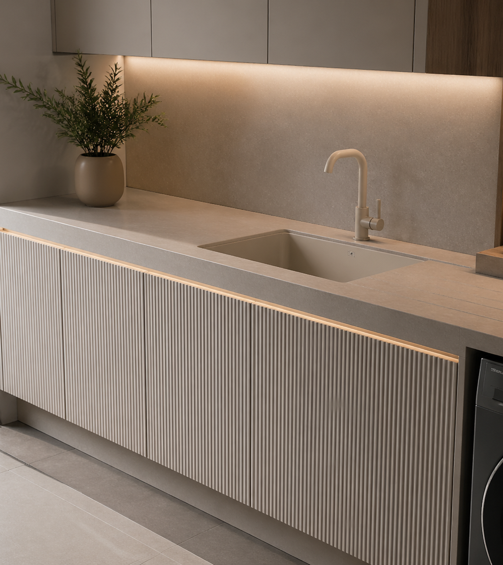 Fadior Aurora Balcony Suite with Lantern Utility Horizon — close-up of stainless steel finish and hardware detail