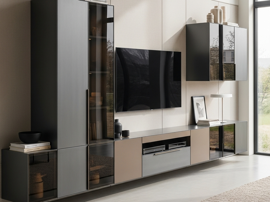 Fadior Essence Living Room — 304 stainless steel living room system, front view