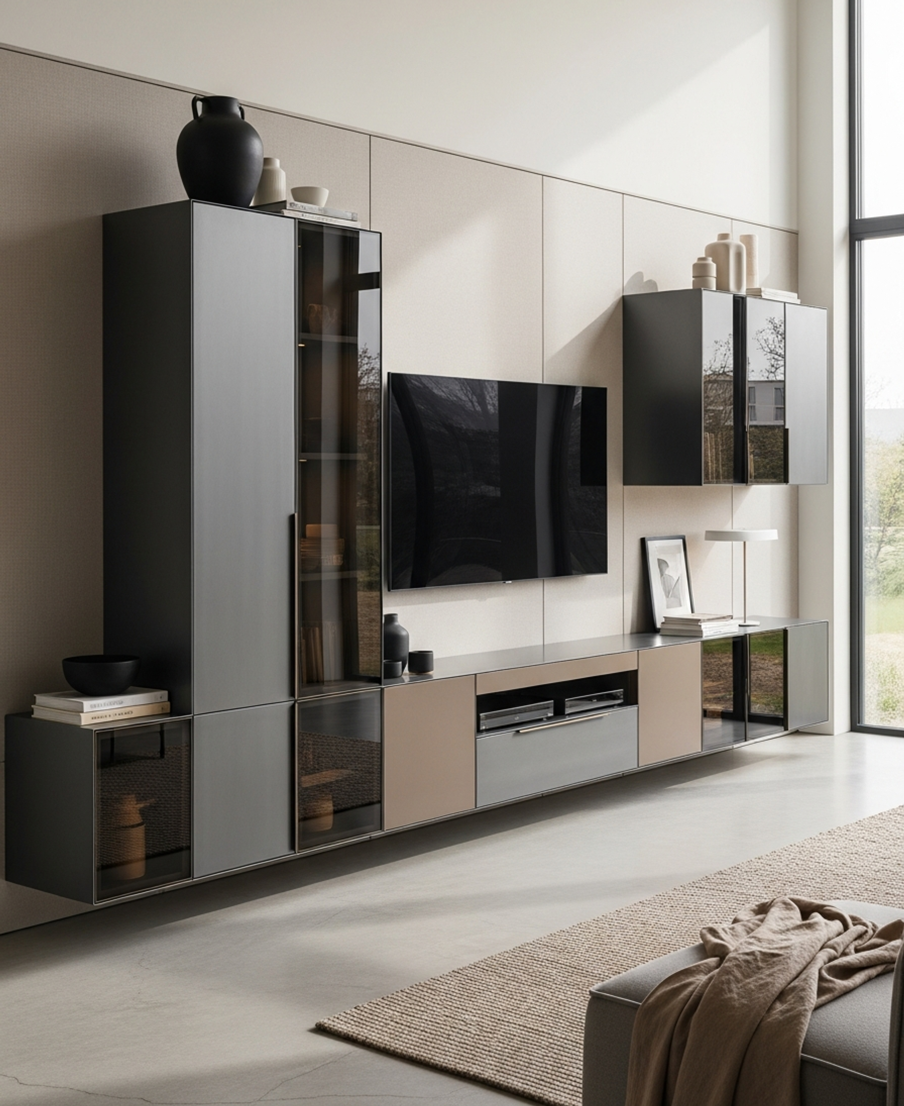 Fadior Essence Living Room — 304 stainless steel living room system, front view