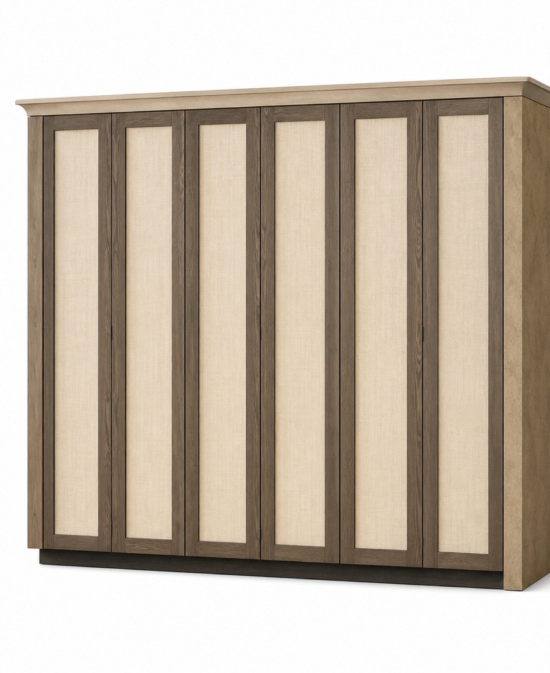 Fadior Resonance Wardrobe Suite with Solid Surface Packing Gallery — 304 stainless steel wardrobe system, front view