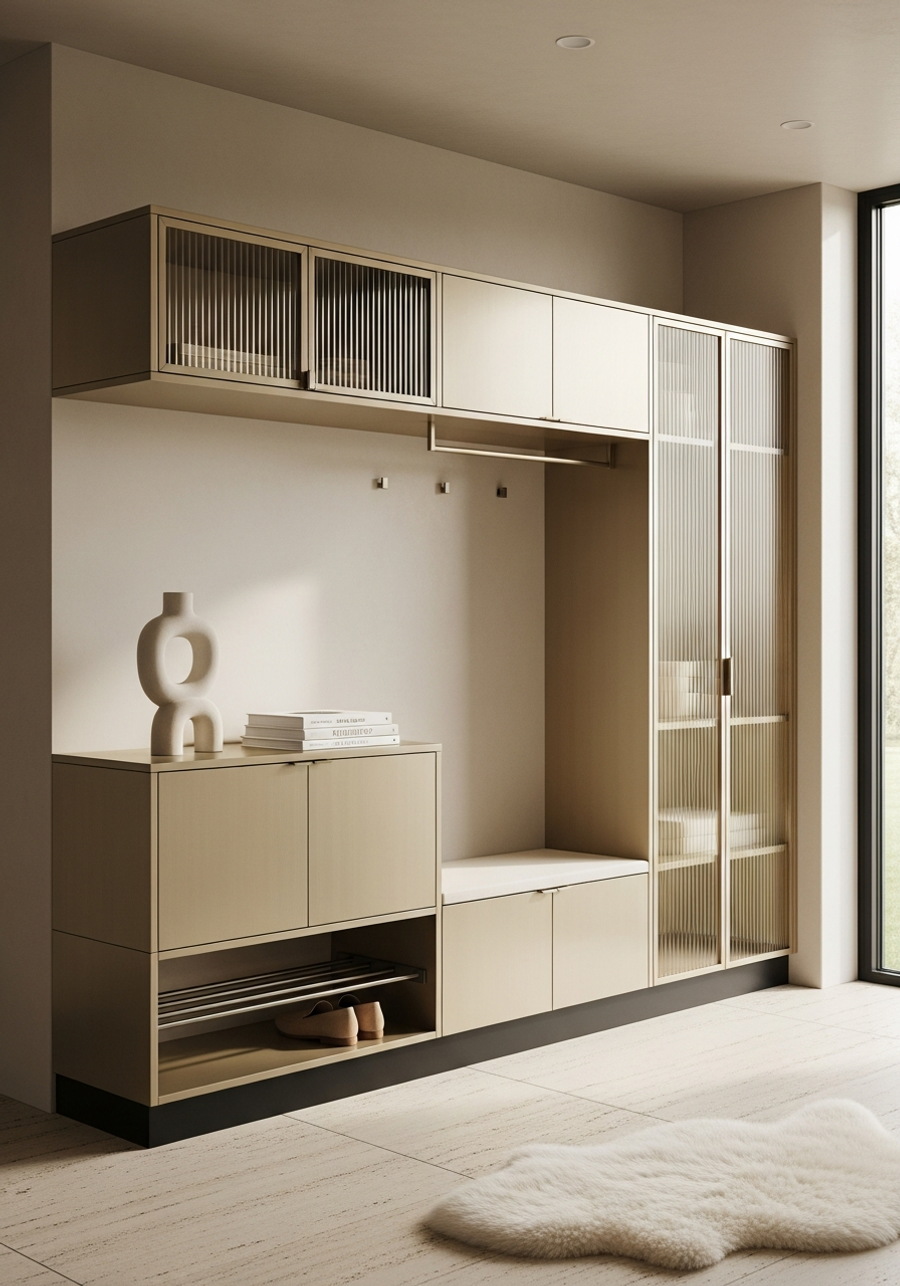 Fadior Archetype Entryway Suite — 304 stainless steel entryway system, front view